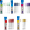 A multi-pack of Anti-Skip Sewing Machine Needles in various sizes and colors packaged in clear plastic tubes.