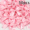 Satin Bowknot Ribbon Bows for Gift Wrapping and DIY Crafts (Pack of 50)