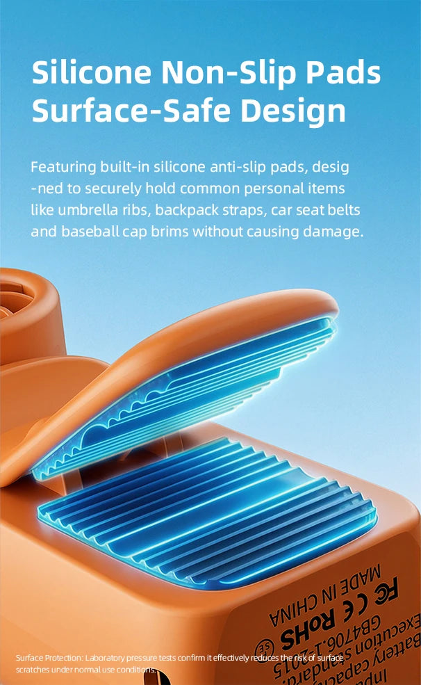 Portable Rechargeable Mini Handheld Fan with 5 Speeds & LED Display