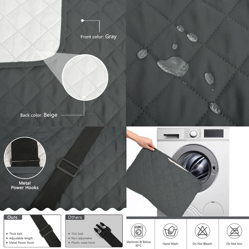 Waterproof Sofa Slipcover with Non-Slip Grip