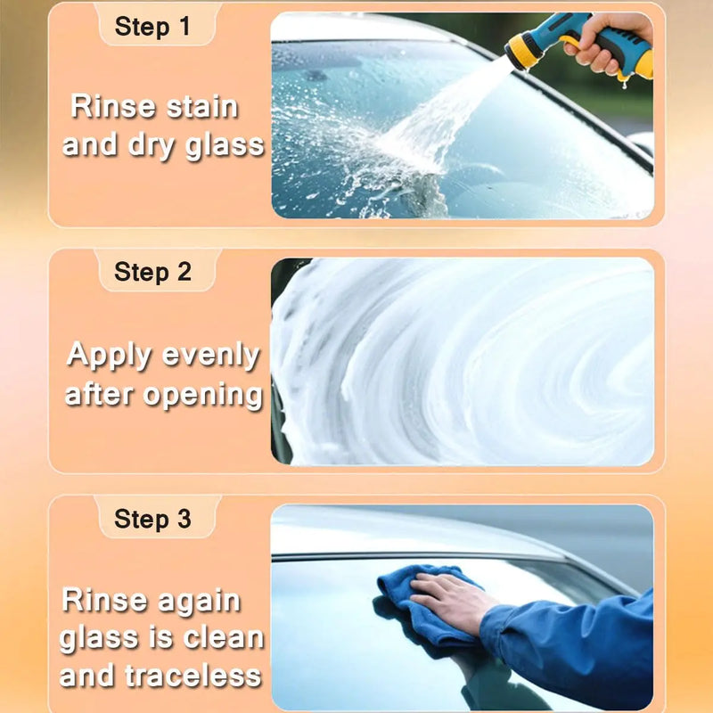 Roll-On Glass Oil Film Remover with Cleaning Pad