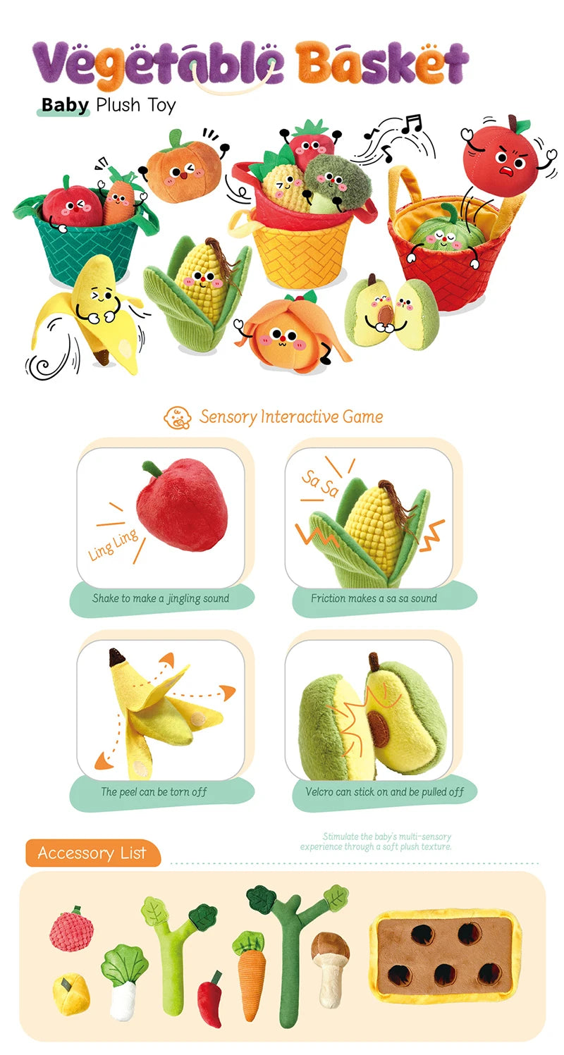 Montessori Carrot Pluck & Sort Sensory Toy Set