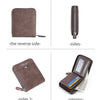 Men's Vintage PU Leather Wallet with Woven Tape Accent