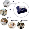 Soft Coral Fleece Throw Blanket – Lightweight & Cozy for All Seasons