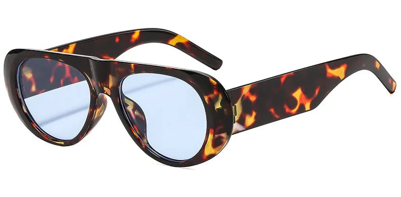 Retro Oversized Gradient Sunglasses for Women