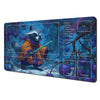 Fantasy Card Playmat with Rabbit Archer & Raccoon Design