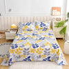 Red Floral Printed Flat Bed Sheet – Soft & Breathable