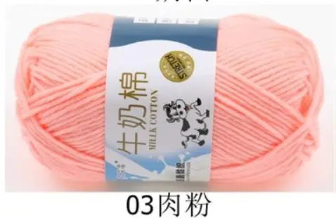 Milk Cotton Crochet Yarn – Soft, Durable Knitting Thread in 91 Colors
