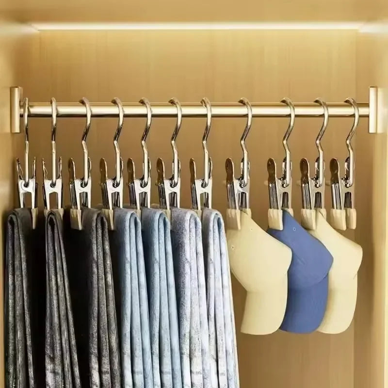 Stainless Steel Clothespins with Hooks