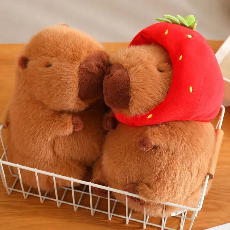 Cute Turtle Backpack Capybara Plush Toy Set