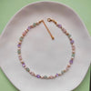 Dainty Gemstone Beaded Choker Necklace