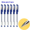 Smooth 0.5mm Gel Pen Set with Refills (Black, Blue, Red)