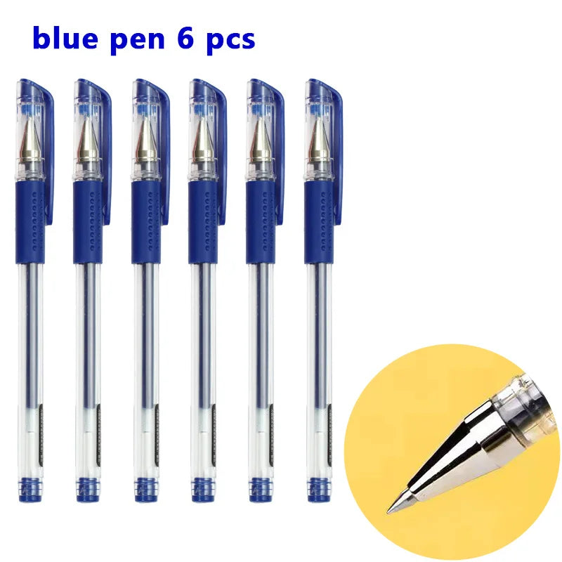 Smooth 0.5mm Gel Pen Set with Refills (Black, Blue, Red)