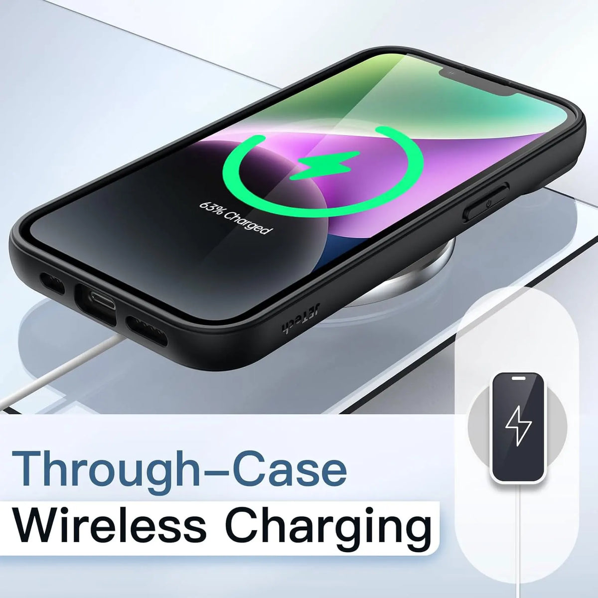 Clear Shockproof Silicone Phone Case for iPhone