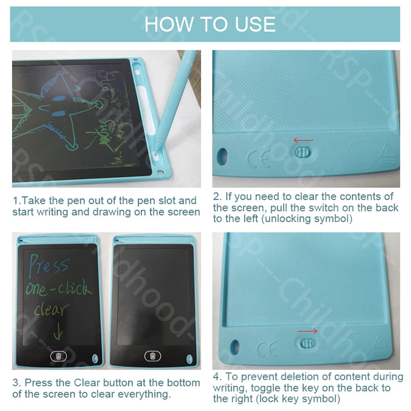 16-Inch Color LCD Writing Tablet with Erasable Screen