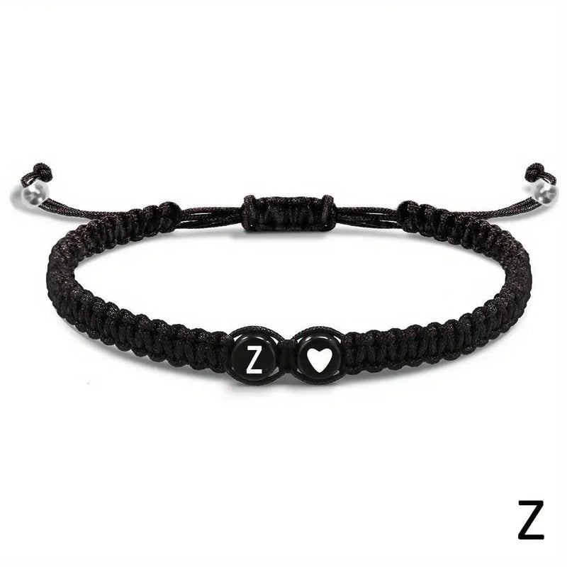 Personalized Alphabet Heart Bracelet