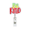 Glitter Retractable Badge Reel with Inspirational Quote
