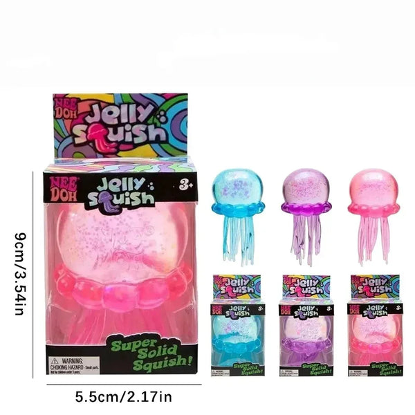 Meduse Squishy Anti-Stress à Remplissage Lent