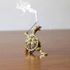 Antique Metal Turtle Incense Holder – Decorative Candle & Stick Holder