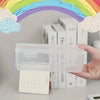Large Clear Plastic Storage Box with Hinged Lid – 12L, 21 x 14 x 8 cm, Office & Jewelry Organizer
