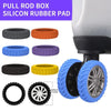 Silent Silicone Luggage Wheel Protectors (8-Pack)