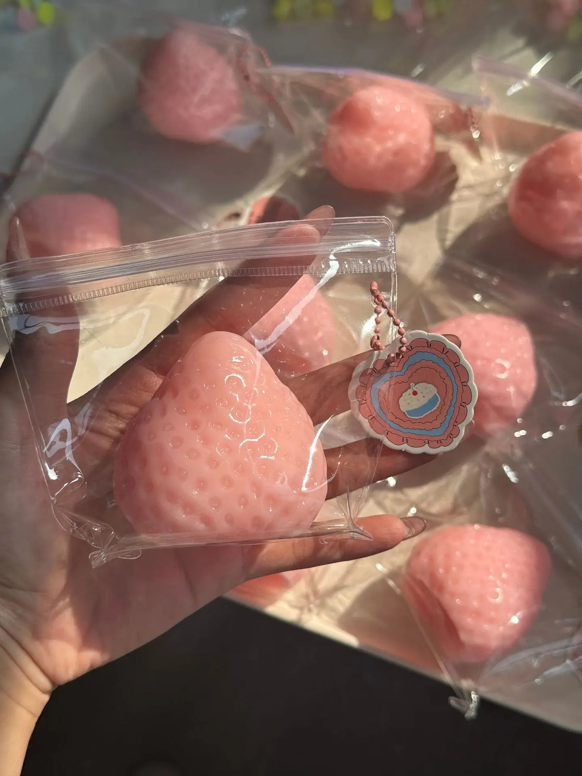 Juguete Anti-Estrés Squishy de Fresa Suave