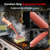 Bristle-Free Grill Cleaning Brush with Scraper