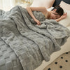 Lilac Checkered Fleece Throw Blanket – Soft & Cozy
