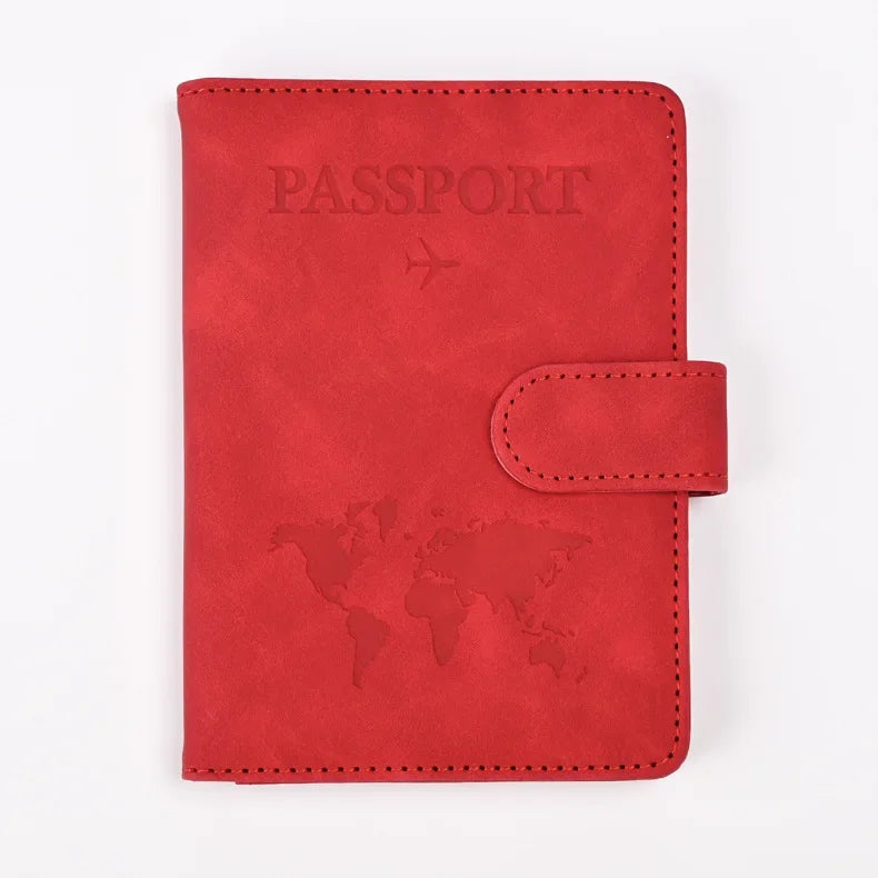 PU Leather Passport Holder with Credit Card Slots