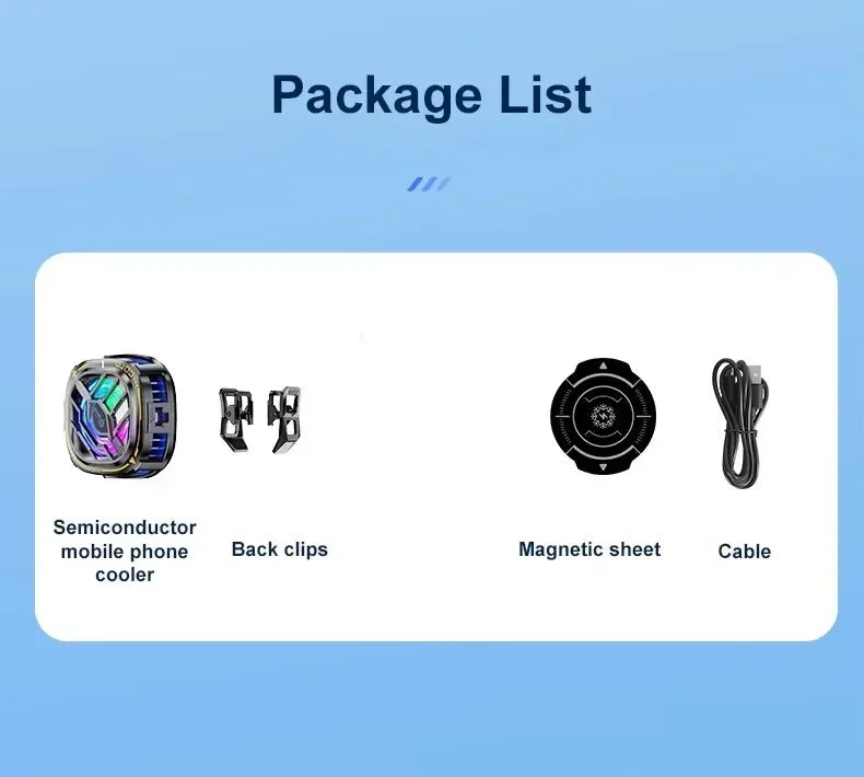 Magnetic Phone Cooler with Temperature Display