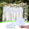 Classic White Folding Paper Hand Fans with Plastic Handles