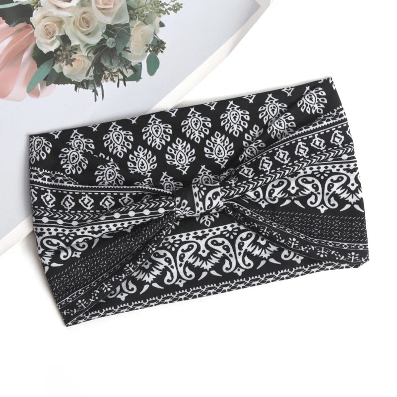 Bohemian Elastic Headbands for Hair & Yoga