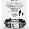 Infinity Knot Leather Bracelet for Men
