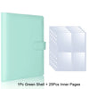 One green shell photocard album with twenty-five inner pages
