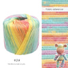 Pearl Rainbow Gradient Cotton Yarn - Soft Hand Knitting Thread