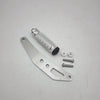 A set of CNC aluminum foot pegs and mounting hardware for electric dirt bikes.
