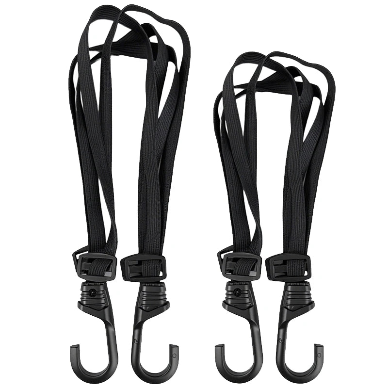Heavy-Duty Motorcycle Luggage Strap with Elastic Helmet Net