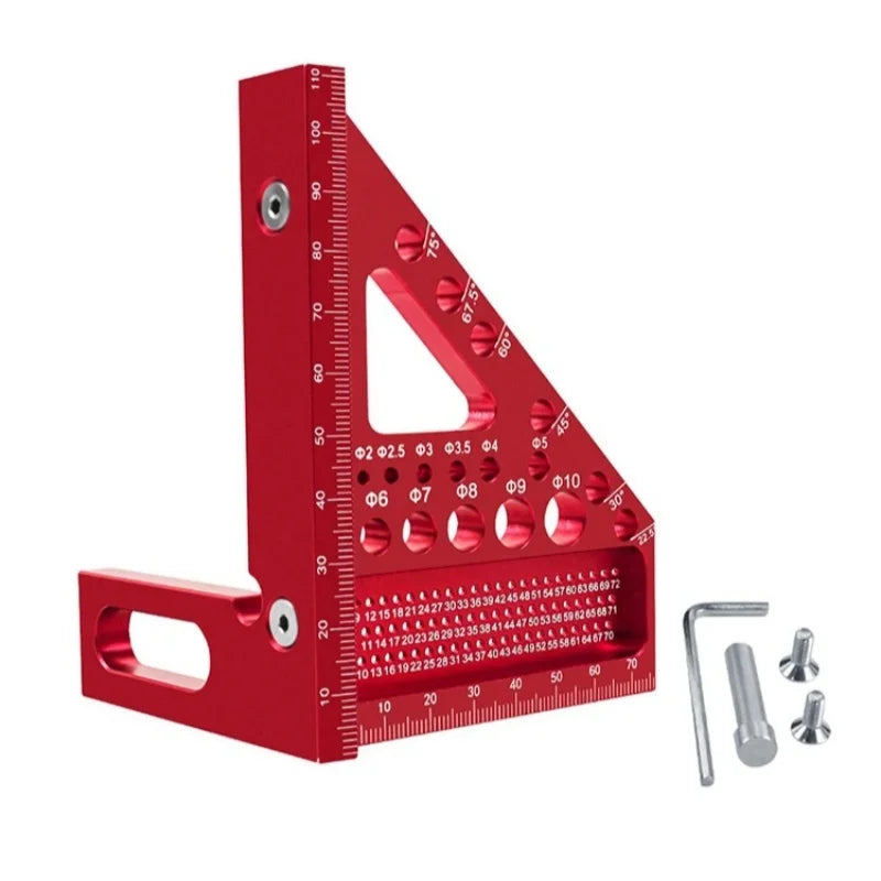3D Multi-Angle Aluminum Miter Triangle Ruler for Woodworking