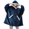 Oversized Flannel & Sherpa Blanket Hoodie