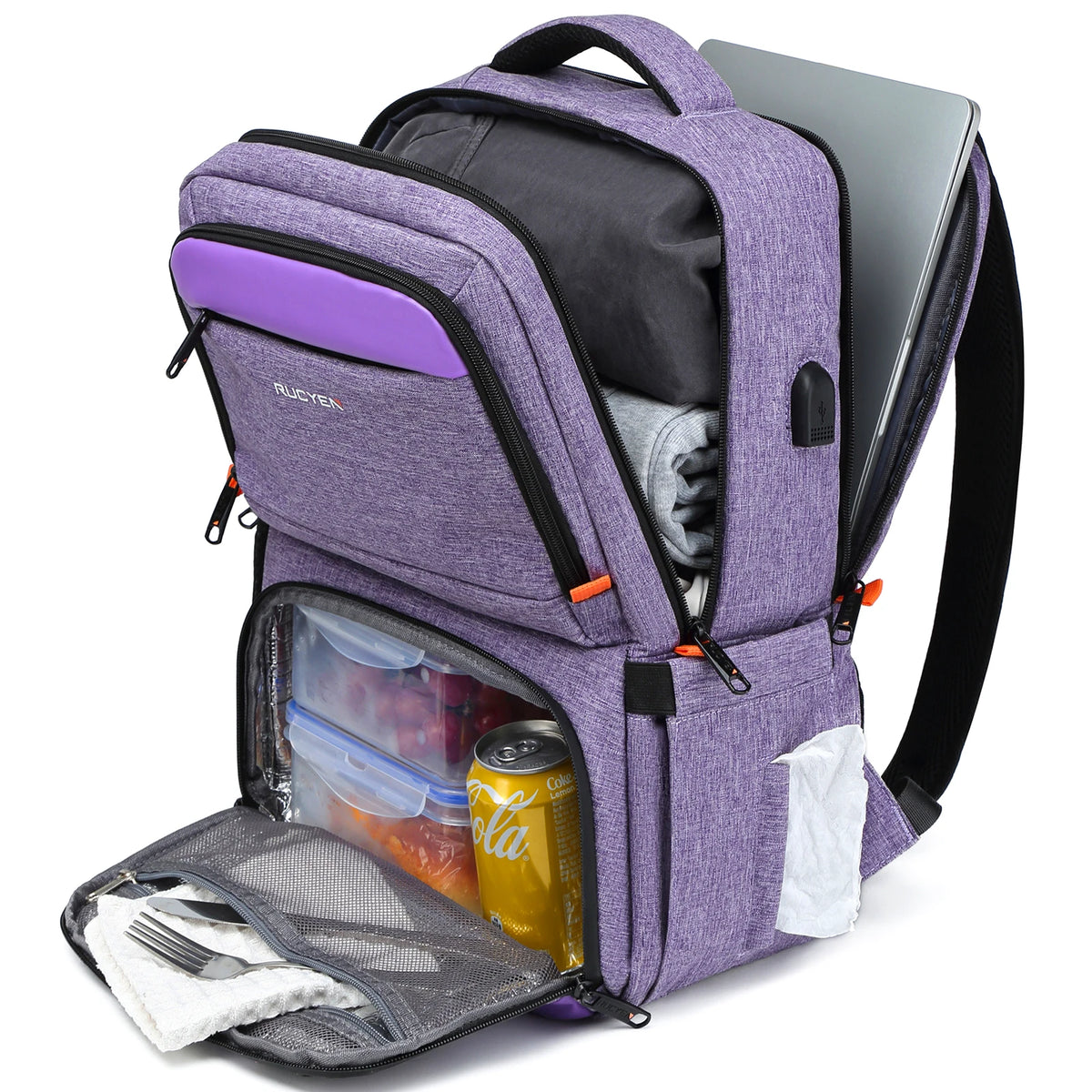 Insulated Lunch Cooler Backpack with Water-Resistant Design