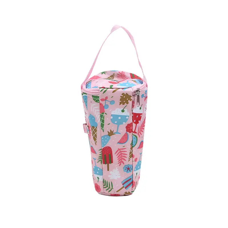 Insulated Tumbler Sleeve with Cartoon Print