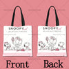 Snoopy Cartoon Canvas Tote Bag – Large Capacity, Foldable & Reusable