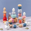 Wooden Stacking Rocks Toy for Kids