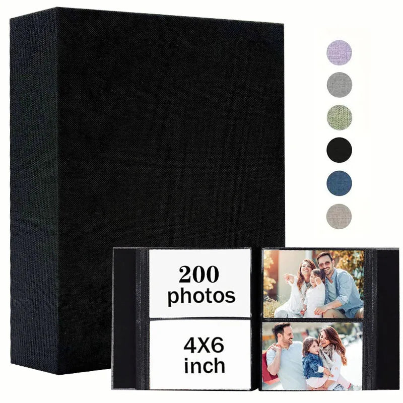 Linen Photo Album with 4x6 Sleeves