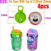 Silicone Soda Can Covers with Straws