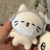 Cute Kitten Couple Keychain with O-Buckle