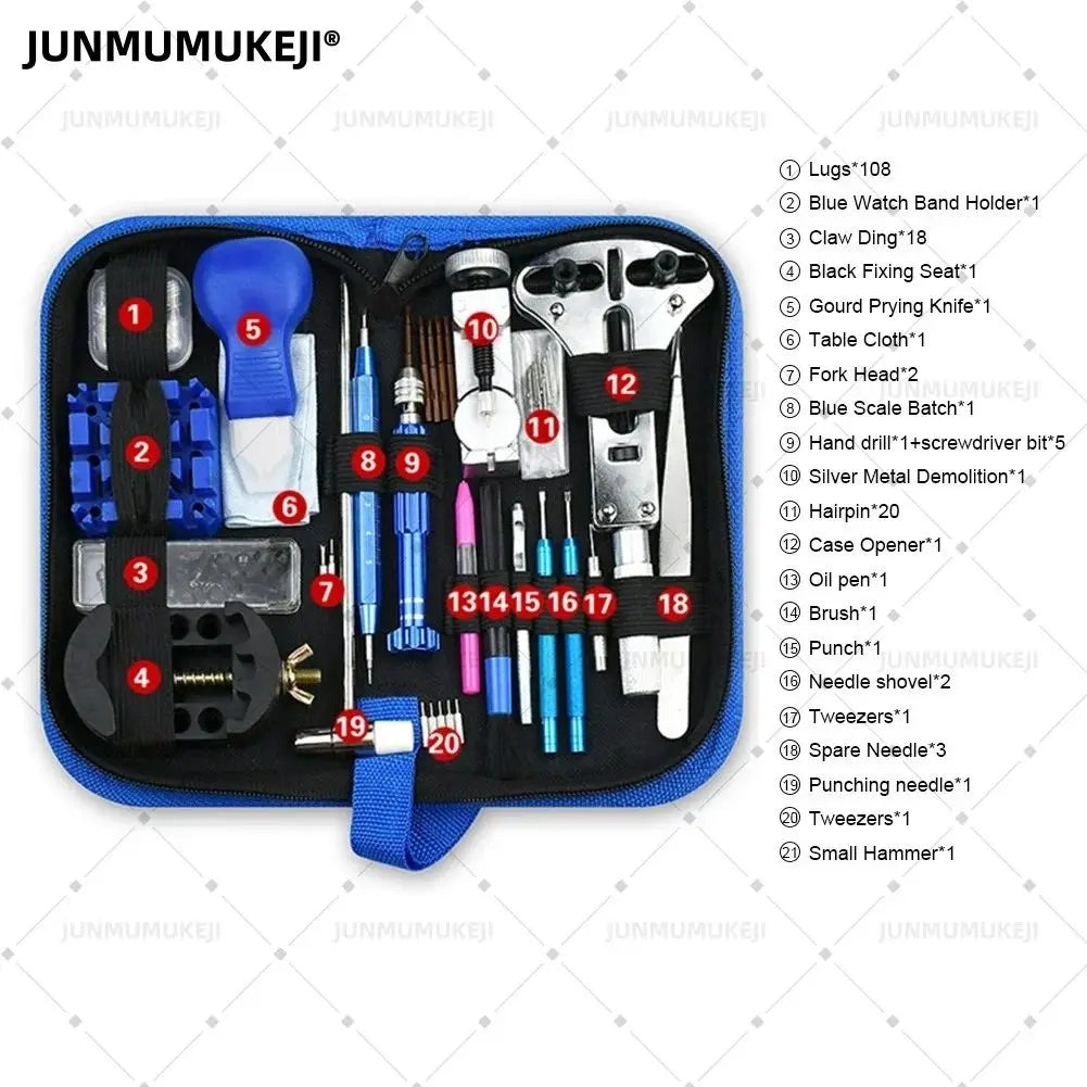 Complete Watch Repair Tool Kit with 147 Pieces