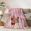 Soft Coral Fleece Throw Blanket – Lightweight & Cozy for All Seasons
