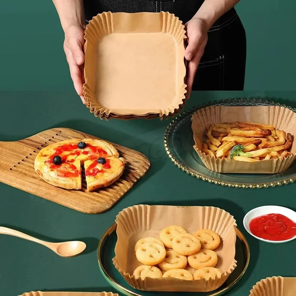 Disposable Air Fryer Paper Liners – Nonstick & Greaseproof