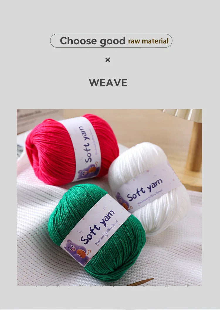 Soft Acrylic Yarn Balls for Knitting – 300g